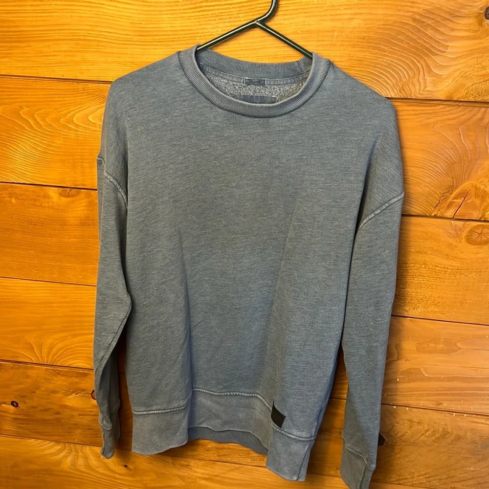 Abercrombie Fitch Relaxed Washed Grey Relaxed Fit Crewneck Sweatshirt XS Minimal